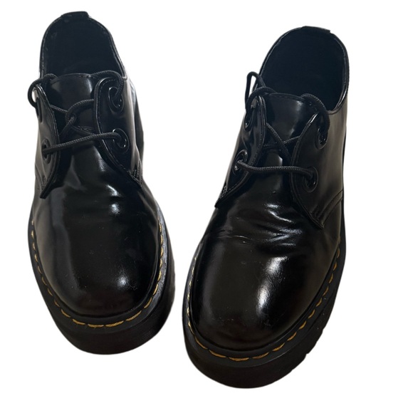 DR. MARTENS Holly Black Patent
Leather Platform Lace-Up Oxfords - Picture 7 of 17